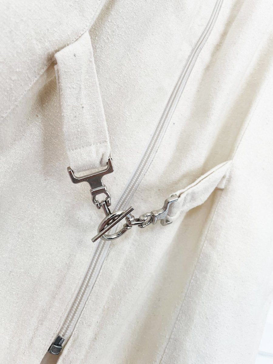 vintage marla kim 100% raw silk full zip short sleeve jacket - good market thrift store