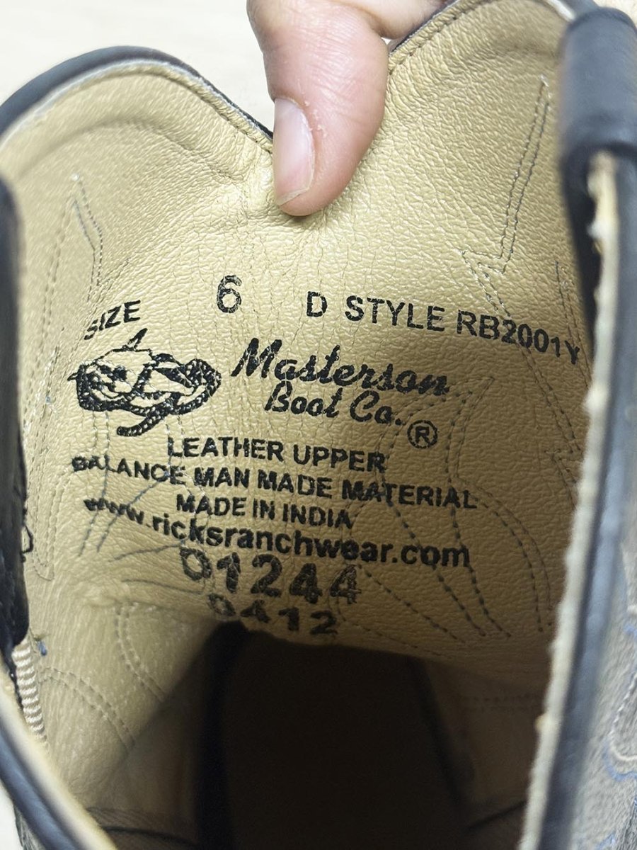 vintage masterson boot co. leather western cowboy boots - good market thrift store