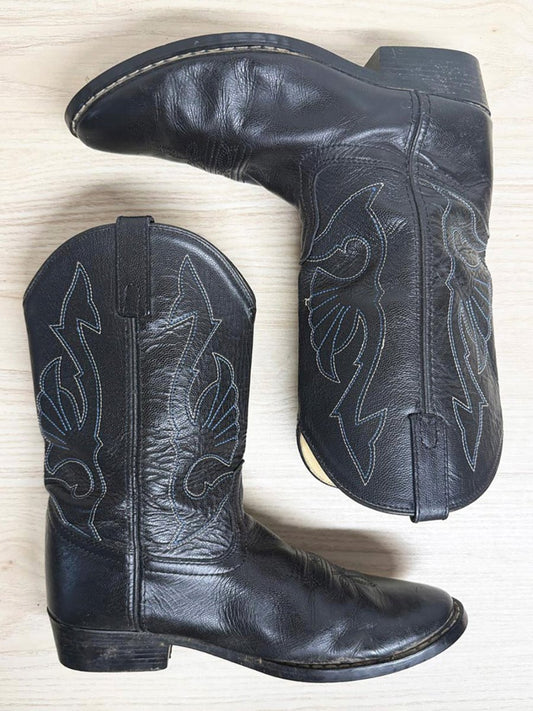 vintage masterson boot co. leather western cowboy boots - good market thrift store