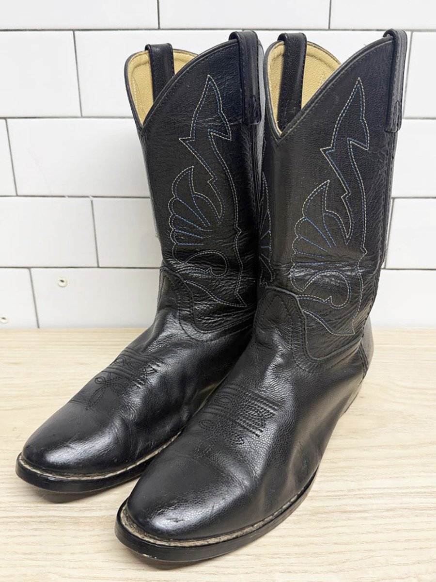 vintage masterson boot co. leather western cowboy boots - good market thrift store