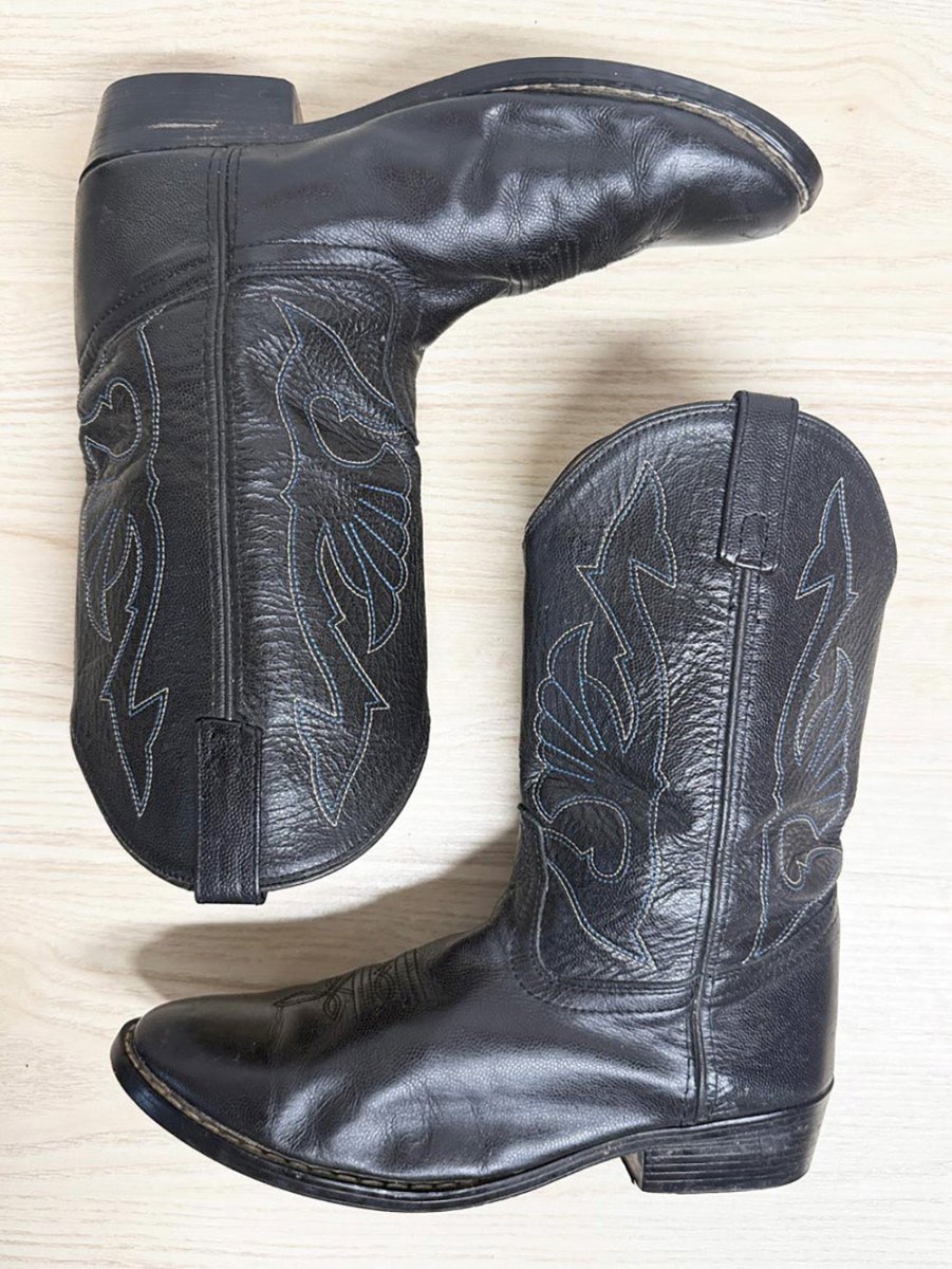 vintage masterson boot co. leather western cowboy boots - good market thrift store