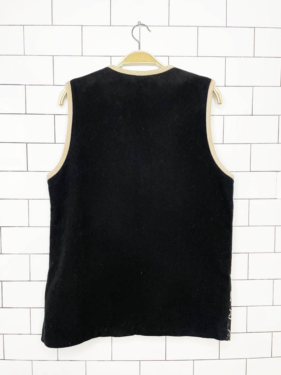 vintage maurizio ramani wool - blend cowboy western vest | made in USA - good market thrift store