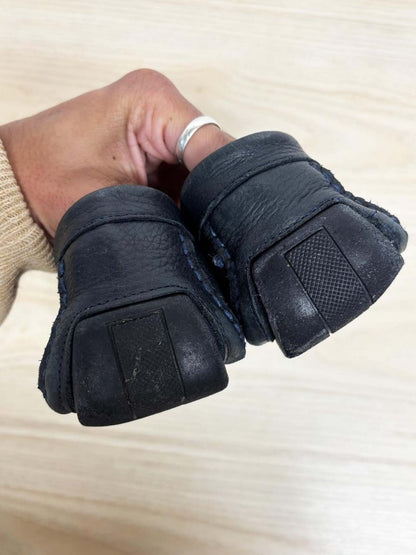 vintage mercanti fiorentini leather slip - on driving loafers - good market thrift store