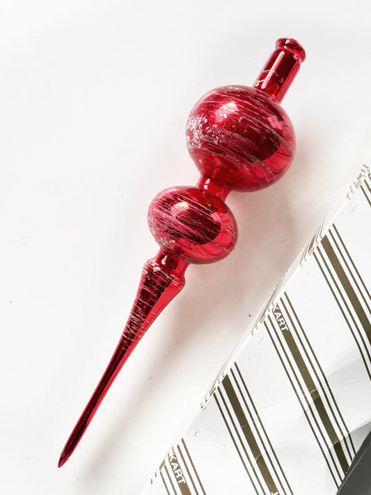 vintage mercury glass ornament tree topper | eckart - good market thrift store