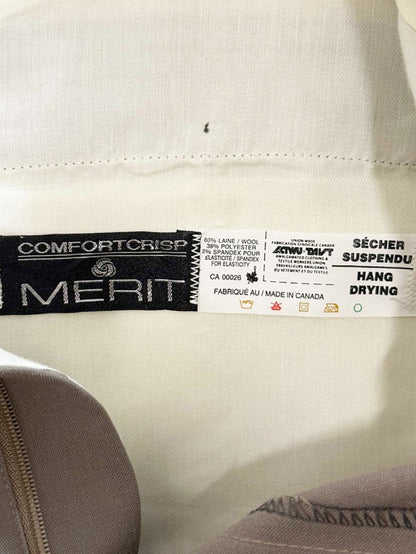 vintage merit wool - blend pleated cuffed trousers | made in Canada - good market thrift store