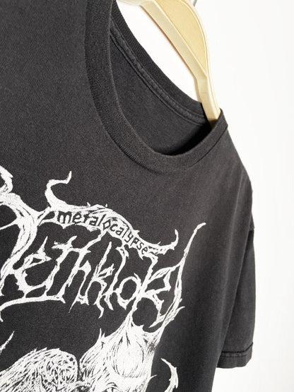 vintage metalocalypse dethklok skulls + spine tee - good market thrift store