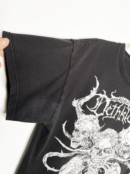 vintage metalocalypse dethklok skulls + spine tee - good market thrift store