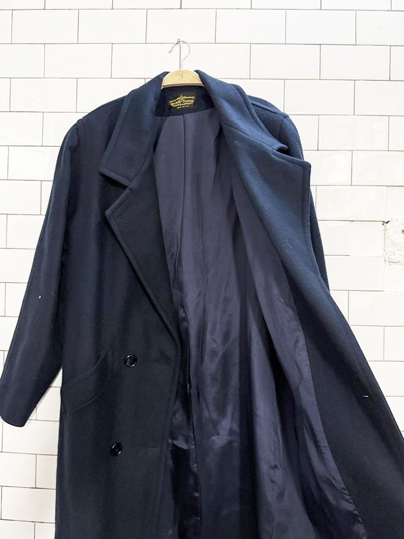 vintage michelle francois wool - blend double breasted coat | made in USA - good market thrift store