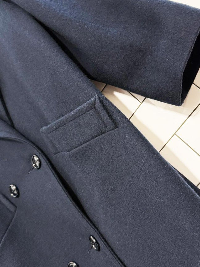 vintage michelle francois wool - blend double breasted coat | made in USA - good market thrift store