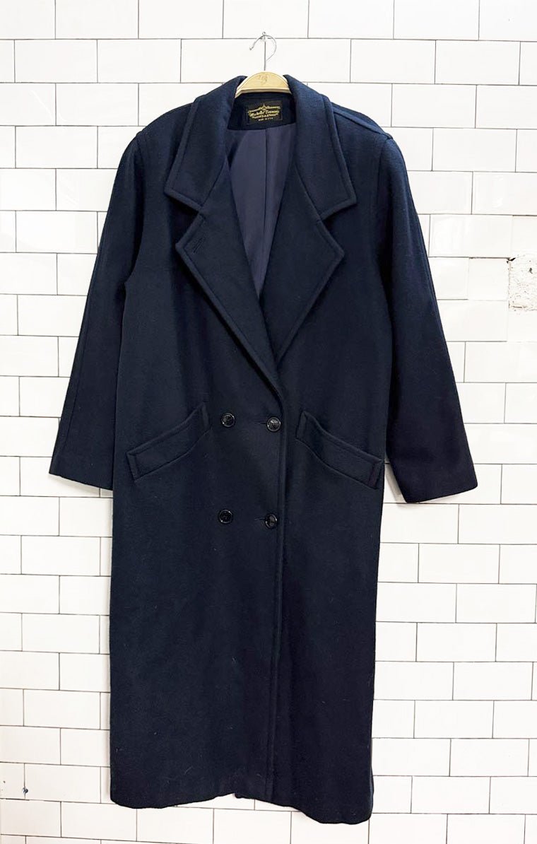 vintage michelle francois wool - blend double breasted coat | made in USA - good market thrift store
