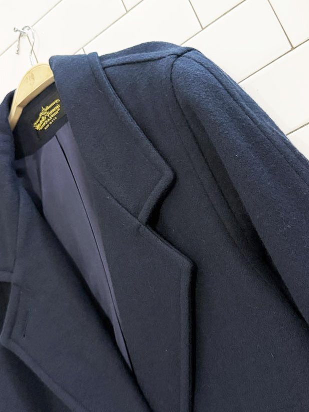 vintage michelle francois wool - blend double breasted coat | made in USA - good market thrift store