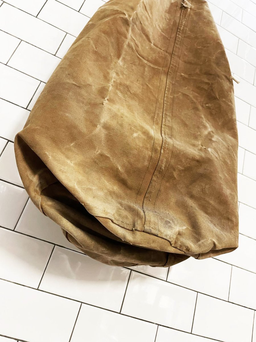vintage military issue duck canvas laundry sack | surplus - good market thrift store
