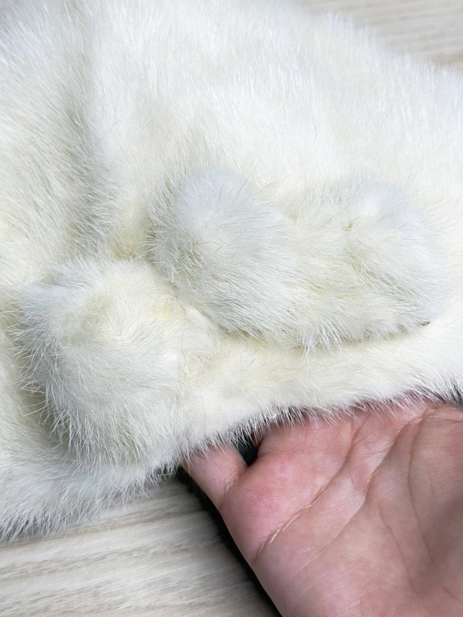 vintage mink fur bow detail hat - good market thrift store