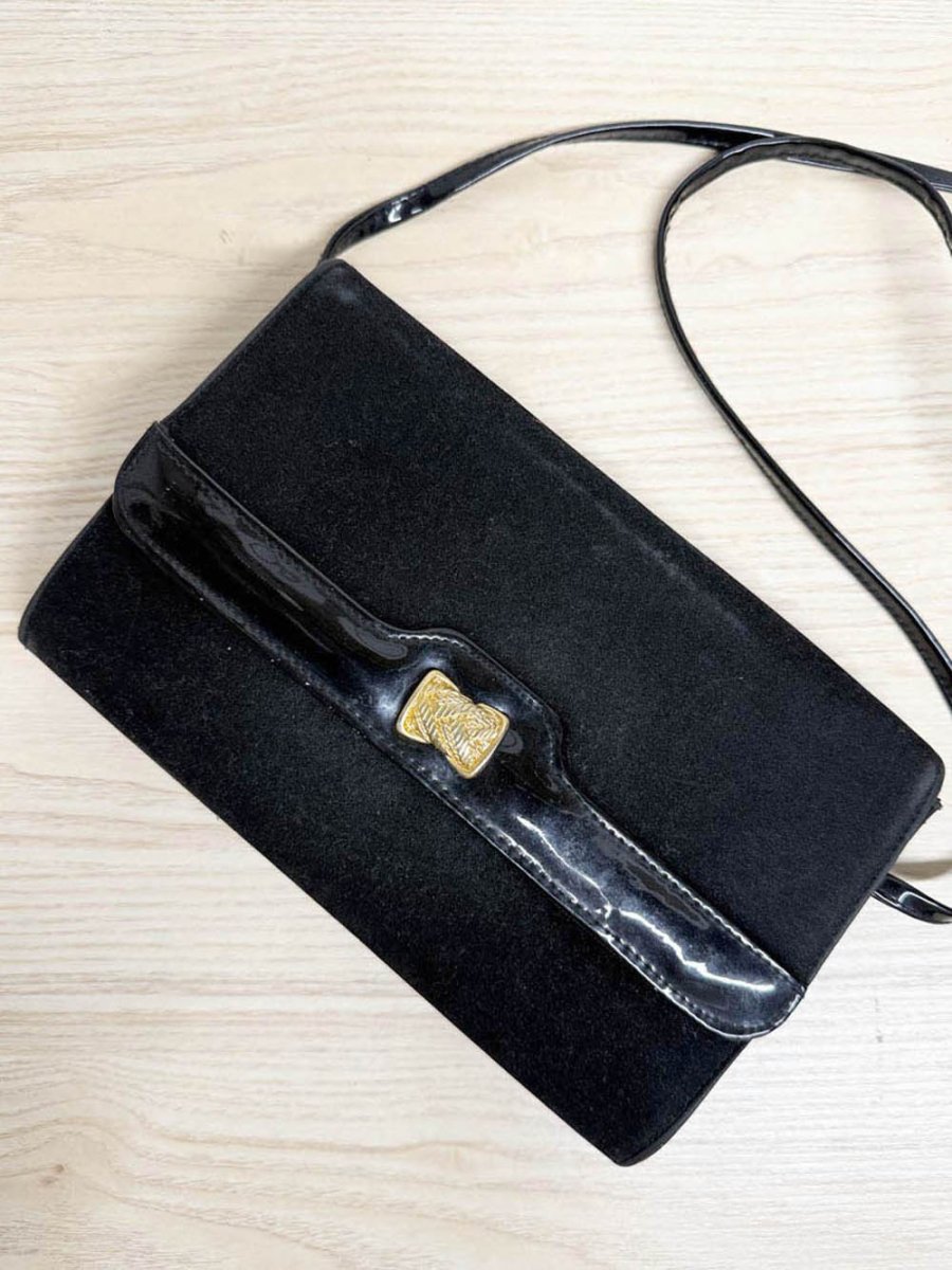 vintage mino handbags inc. velvet shoulder bag - good market thrift store