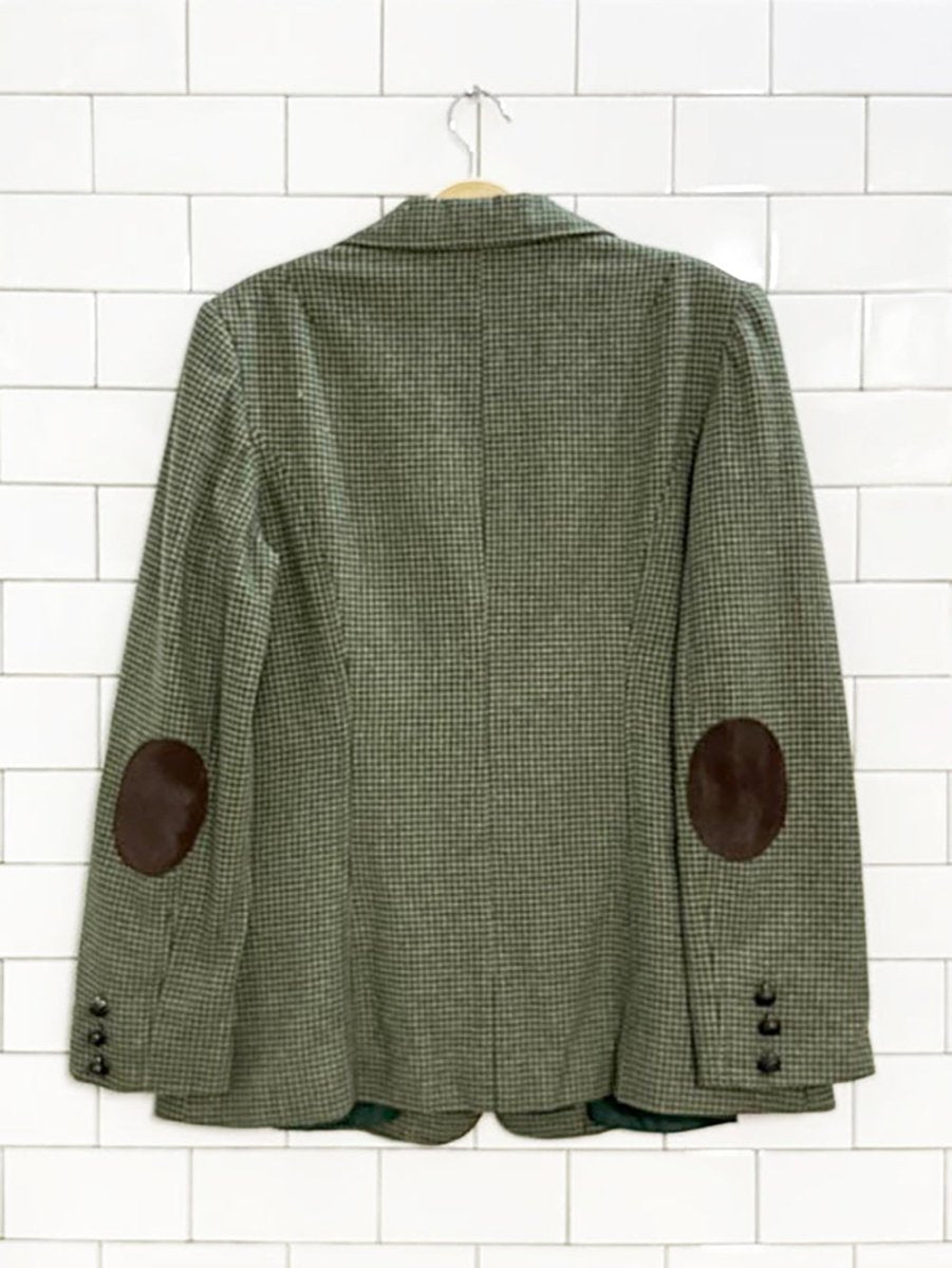 vintage mister leonard wool - angora houndstooth blazer | made in Canada - good market thrift store