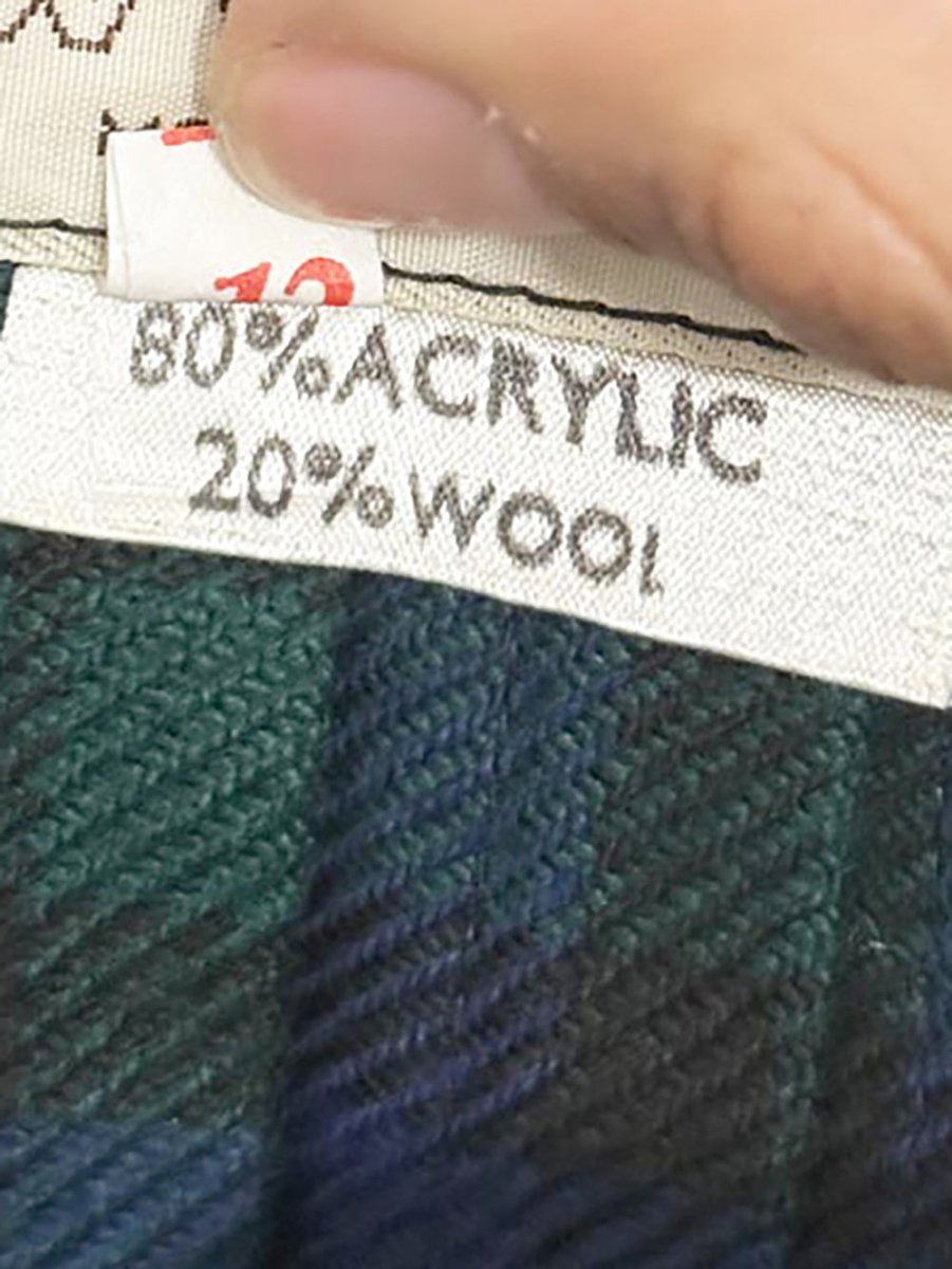 vintage moffat weavers wool - blend pleated plaid skirt | made in Scotland - good market thrift store