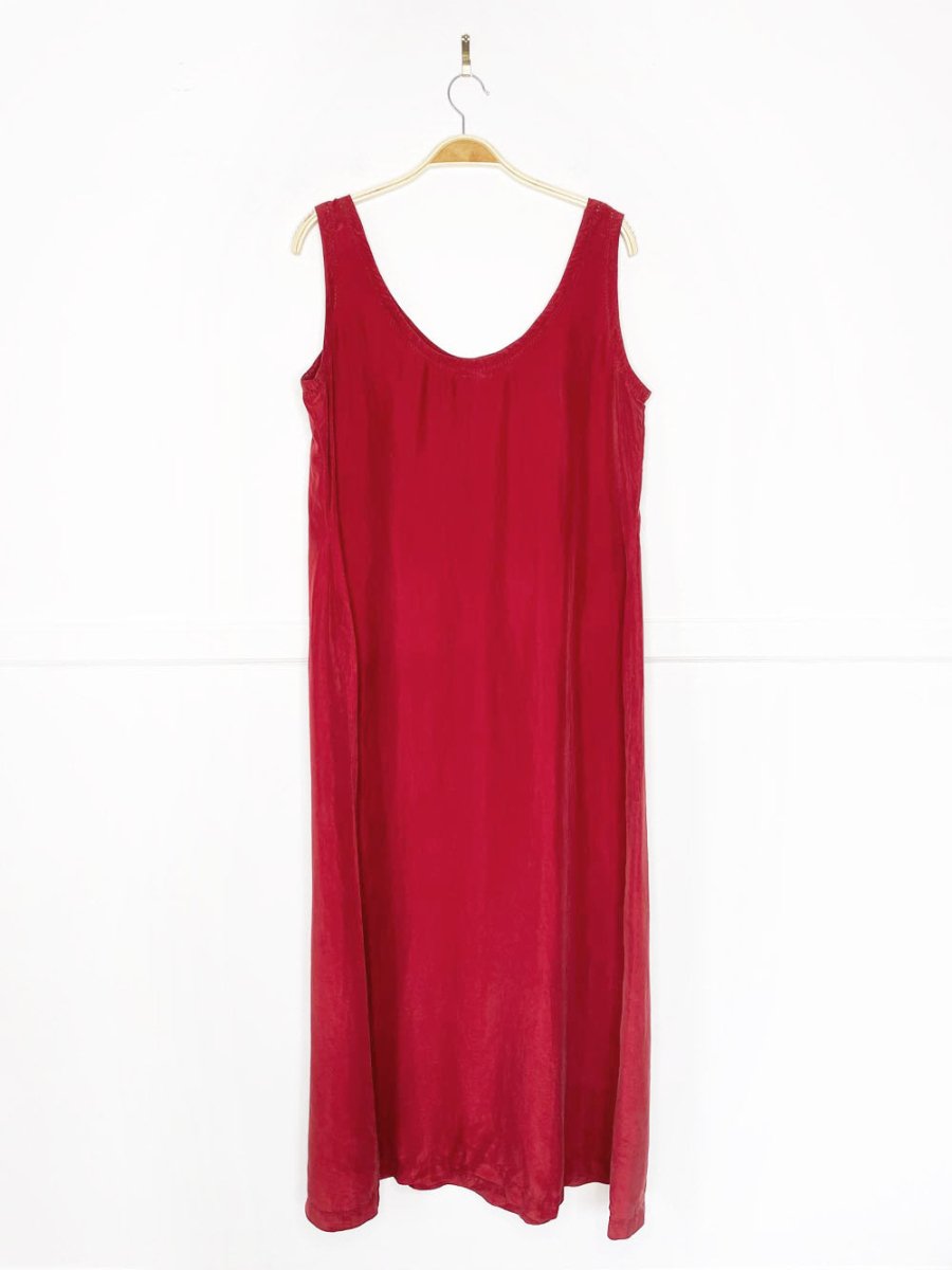 vintage monsoon 100% silk maxi tank dress - good market thrift store