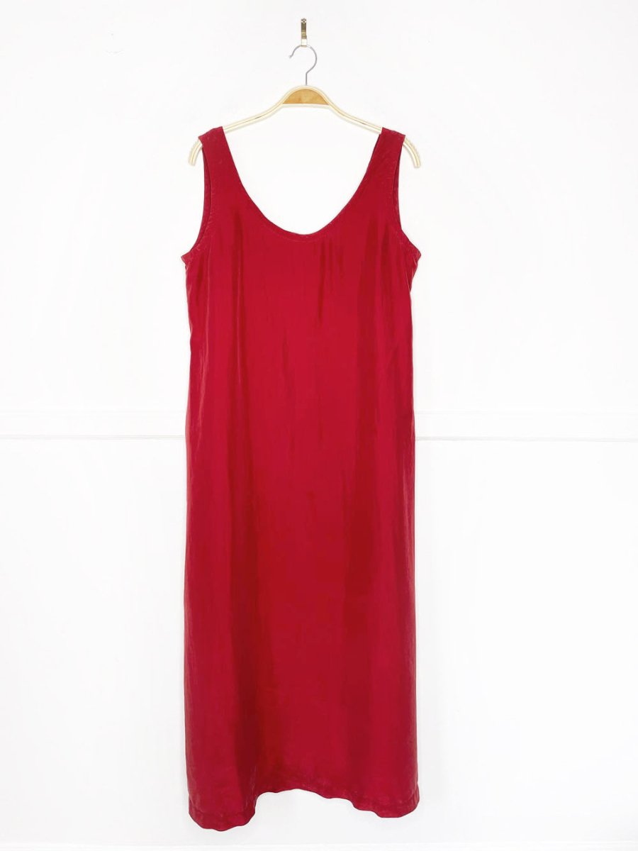 vintage monsoon 100% silk maxi tank dress - good market thrift store