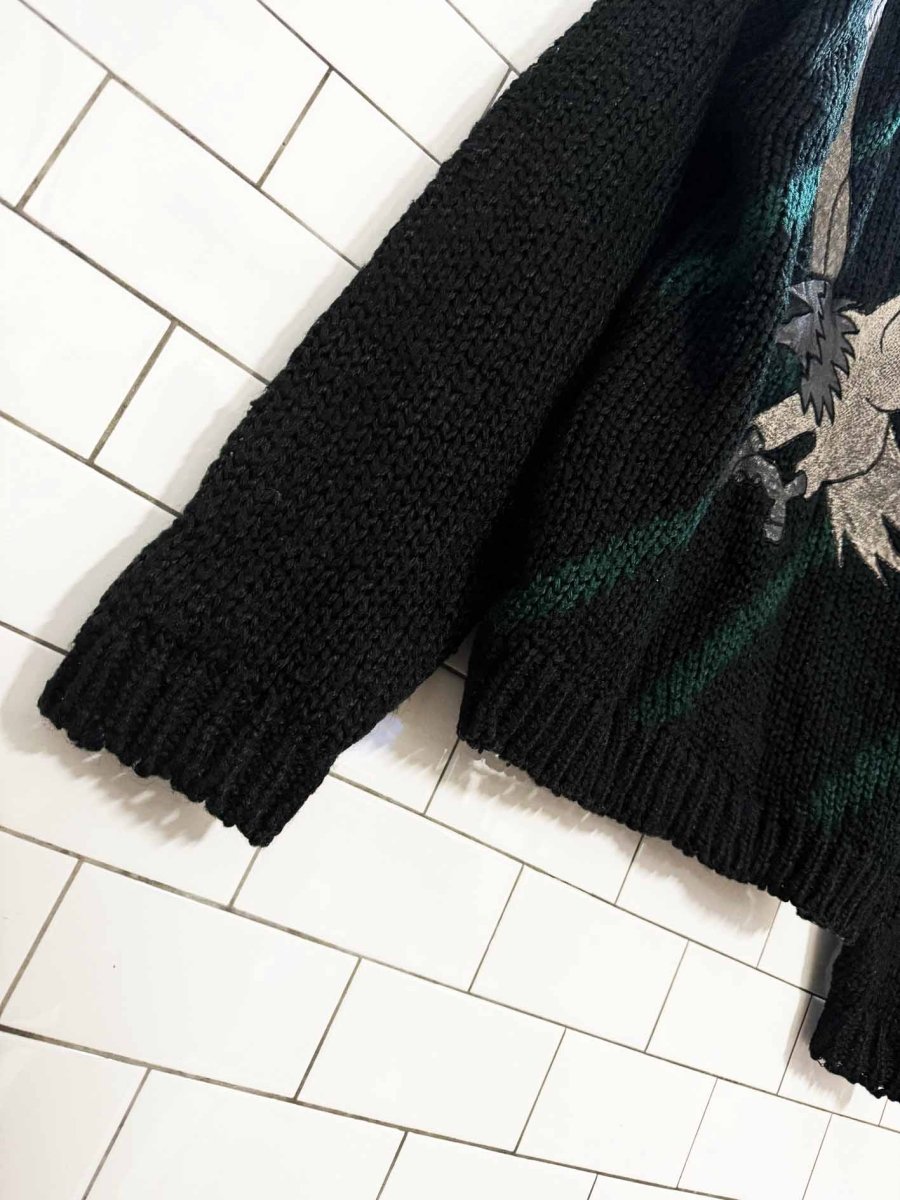 vintage montello eagle embroidery knit sweater - good market thrift store