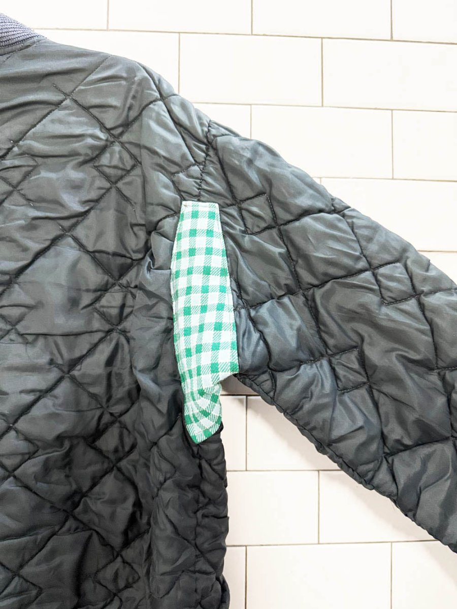 vintage montgomary ward diamond quilted full zip liner jacket - good market thrift store