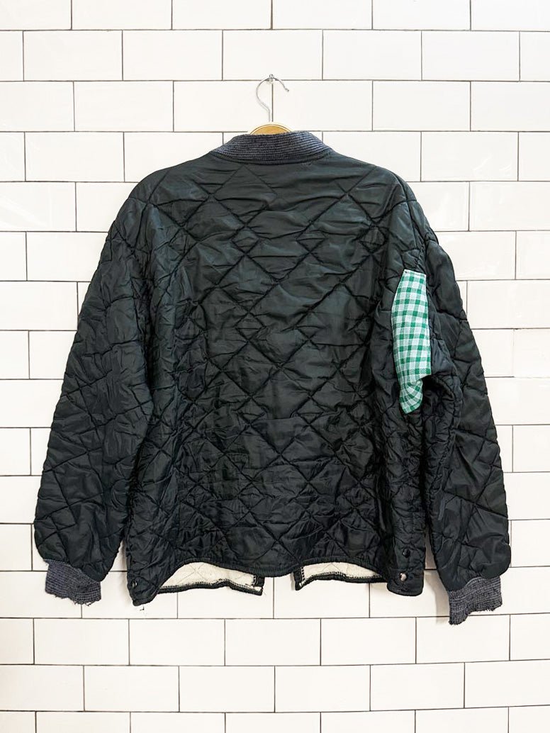 vintage montgomary ward diamond quilted full zip liner jacket - good market thrift store