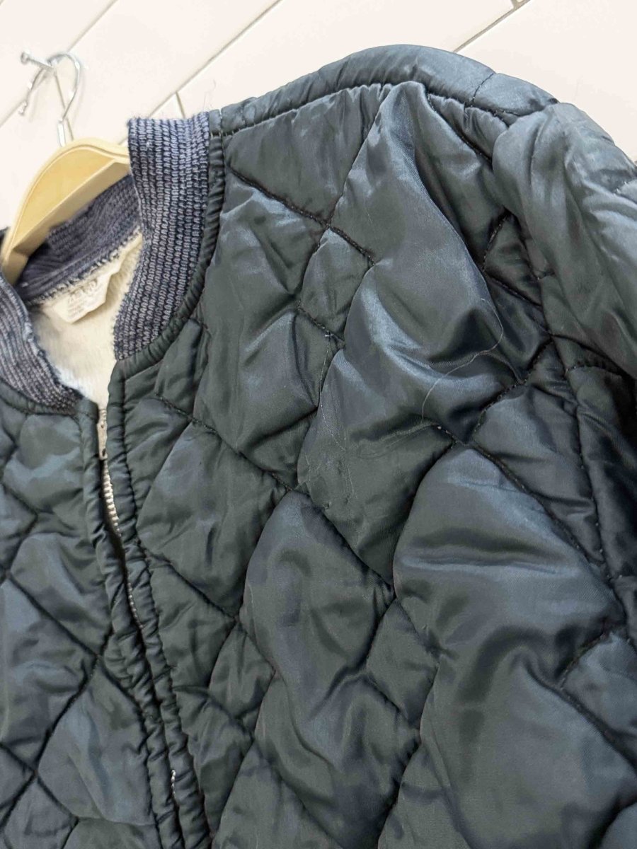 vintage montgomary ward diamond quilted full zip liner jacket - good market thrift store