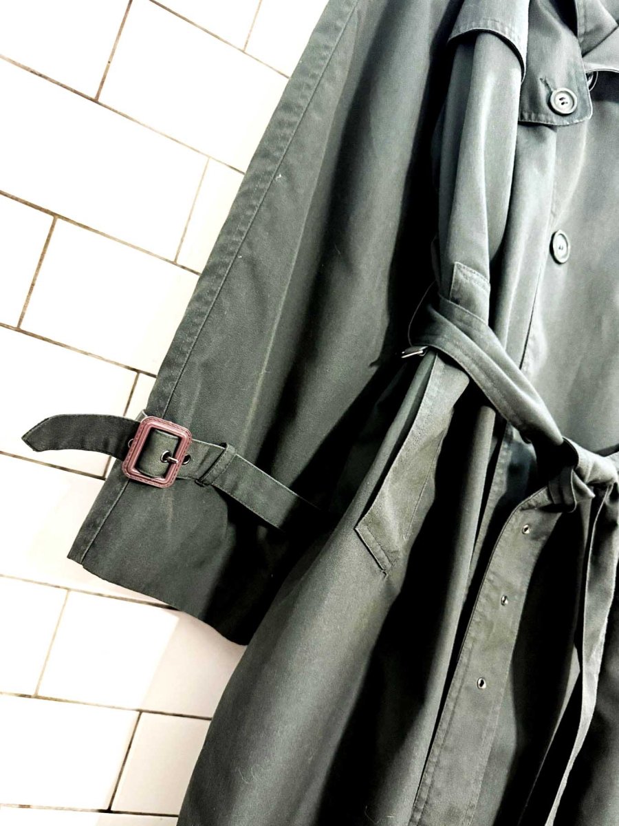 vintage moores classic belted trench coat - good market thrift store