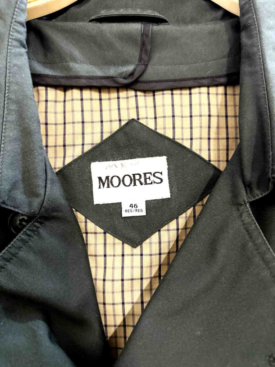 vintage moores classic belted trench coat - good market thrift store