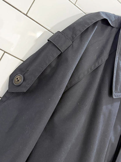 vintage moores classic belted trench coat | removable quilted lining - good market thrift store