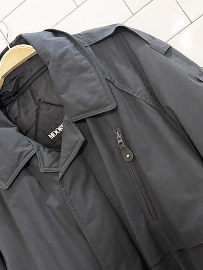 vintage moores classic belted trench coat | removable quilted lining - good market thrift store