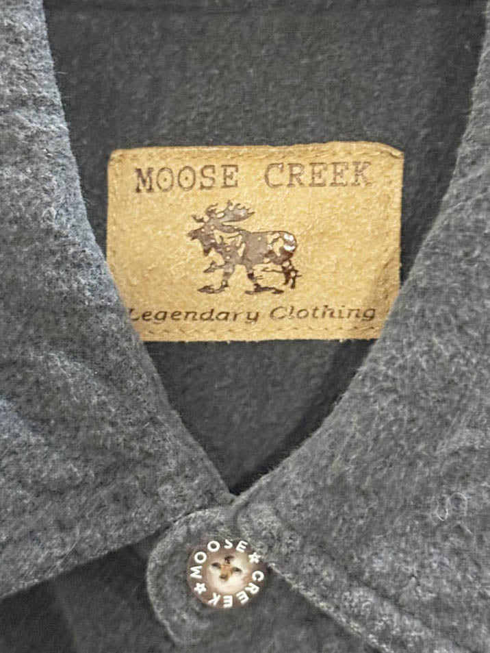 vintage moose creek grey flannel shirt - good market thrift store