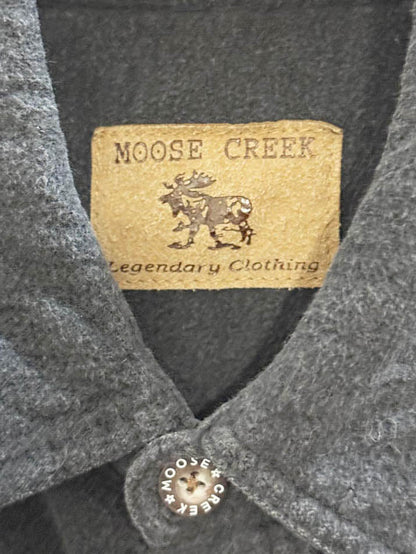 vintage moose creek grey flannel shirt - good market thrift store