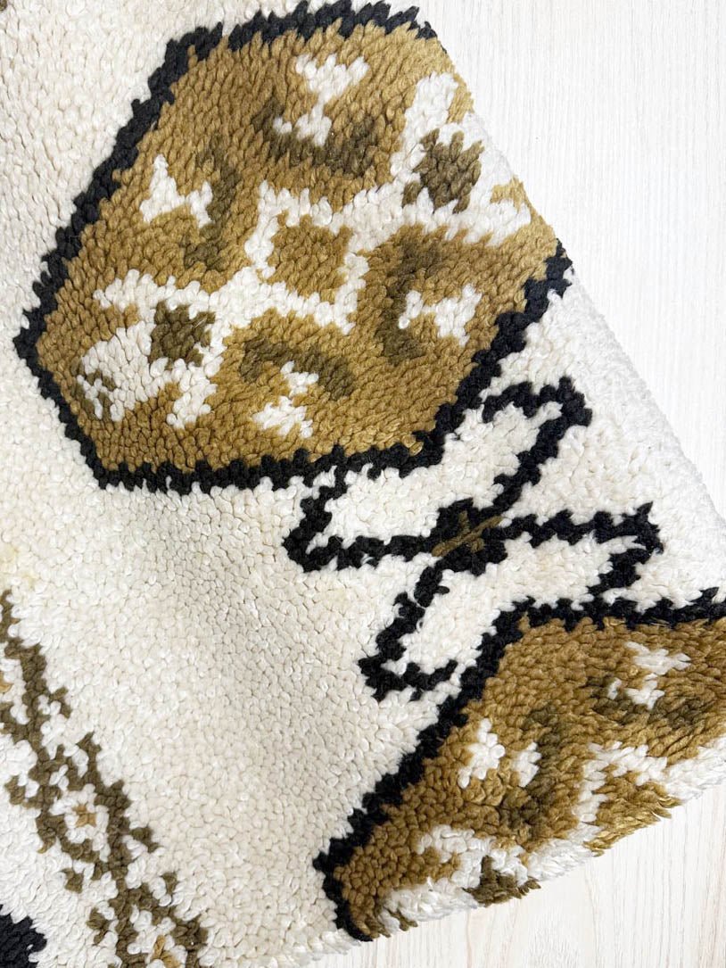 vintage moroccan wool berber shag rug | runner - good market thrift store