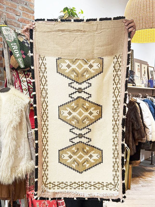 vintage moroccan wool berber shag rug | runner - good market thrift store