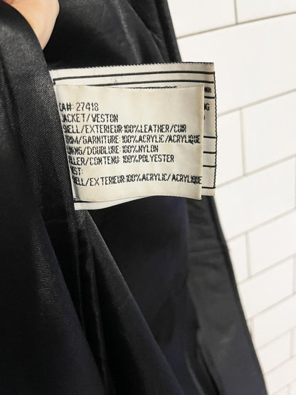 vintage multiplex enterprises hooded leather matrix coat - good market thrift store