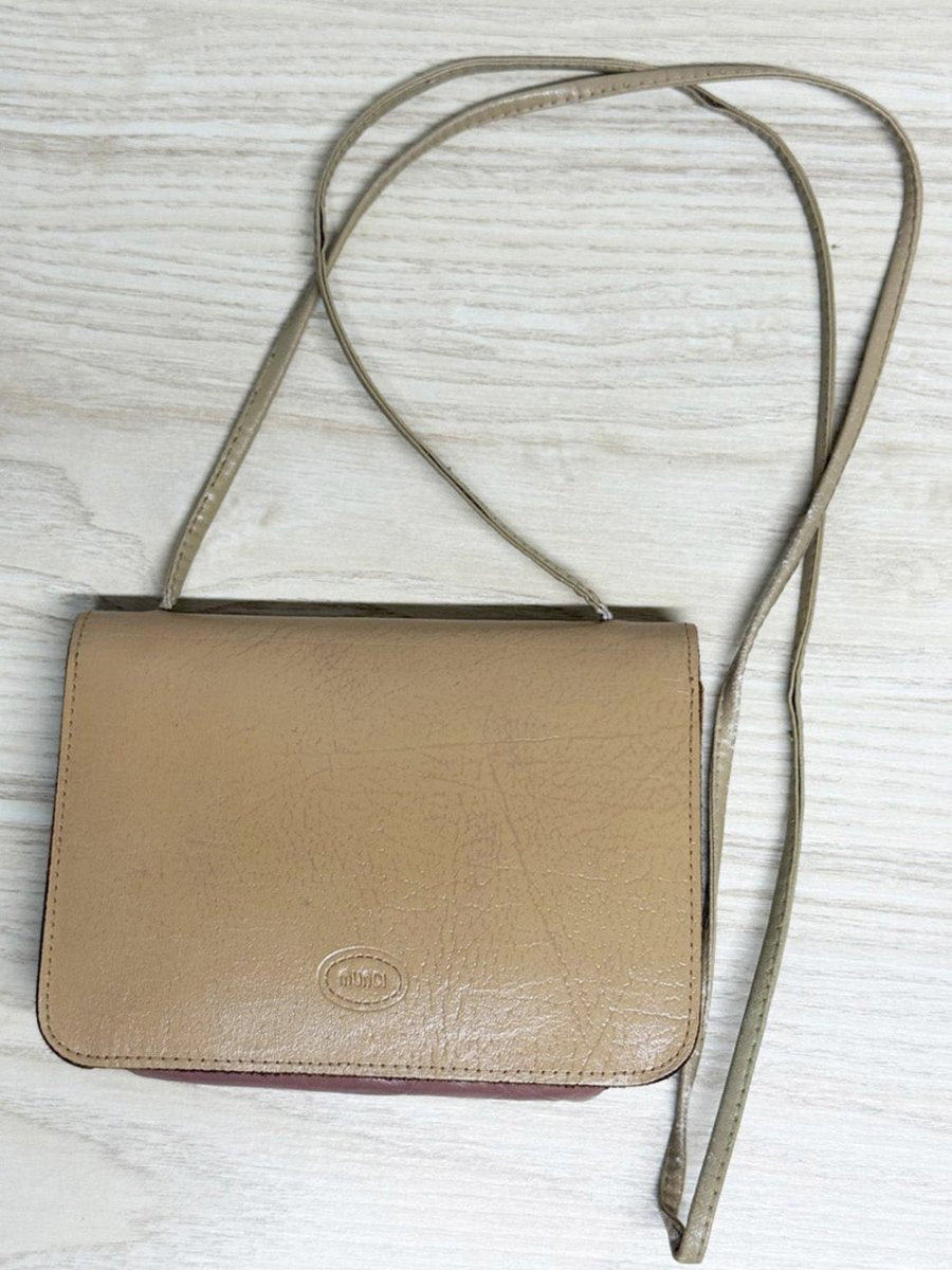 vintage mundi leather mini mirror crossbody bag - good market thrift store