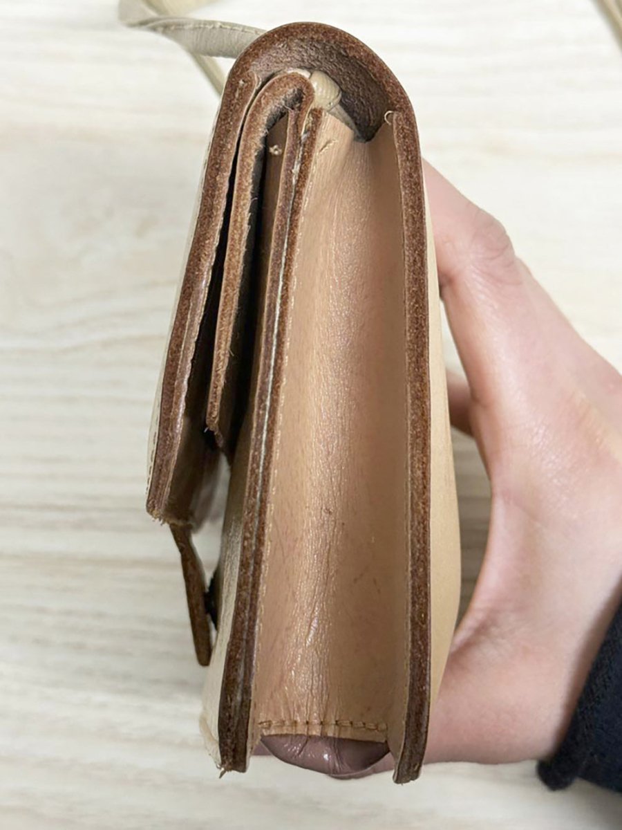 vintage mundi leather mini mirror crossbody bag - good market thrift store