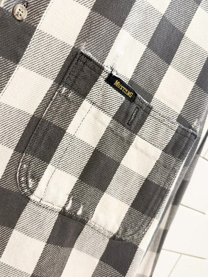 vintage mustang super distressed flannel shirt - good market thrift store