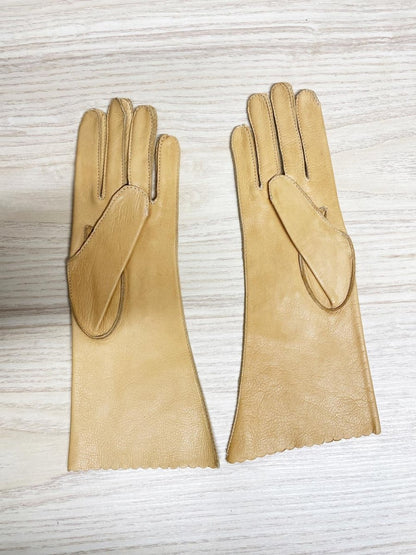 vintage natural leather driving gloves | unlined - good market thrift store
