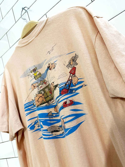 vintage nautical excursions florida pocket tee | made in USA - good market thrift store