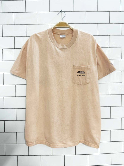 vintage nautical excursions florida pocket tee | made in USA - good market thrift store
