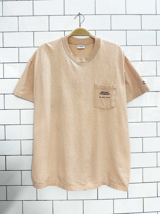 vintage nautical excursions florida pocket tee | made in USA - good market thrift store