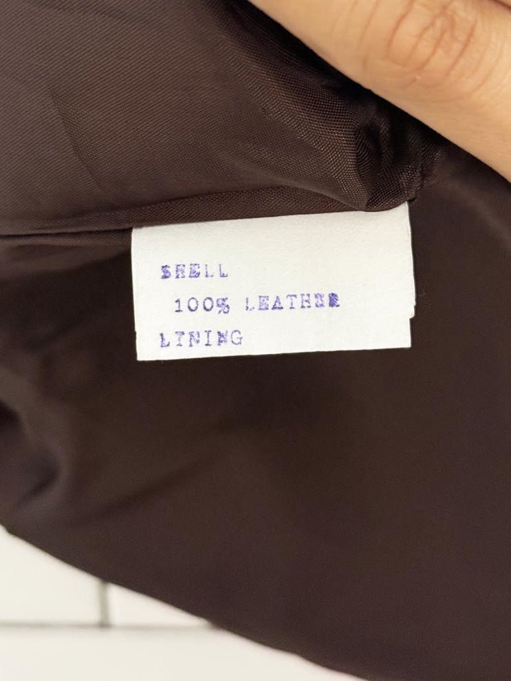 vintage neto leather butter leather mini skirt | made in Canada - good market thrift store