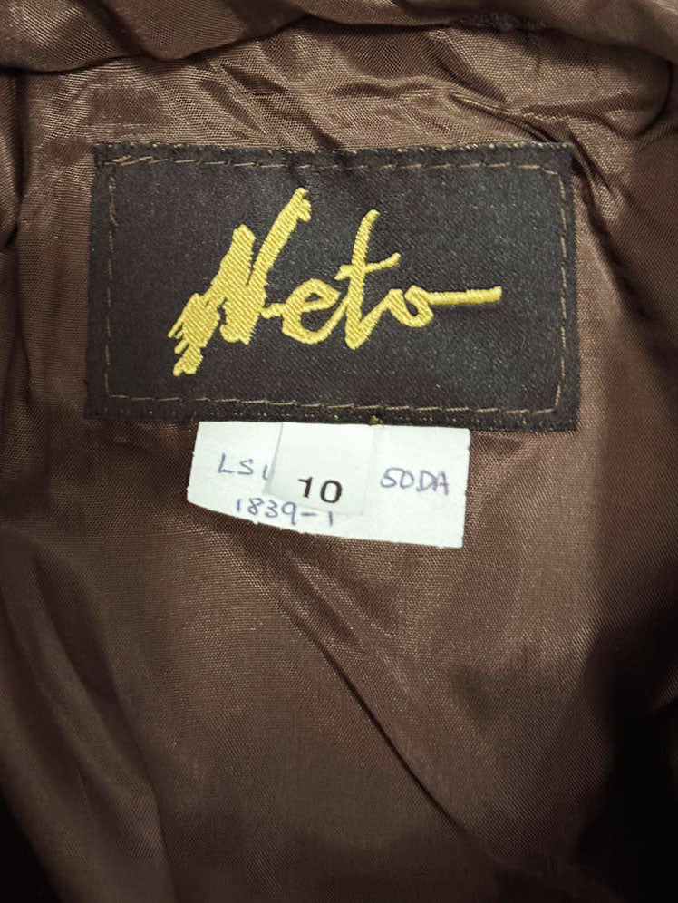 vintage neto leather butter leather mini skirt | made in Canada - good market thrift store