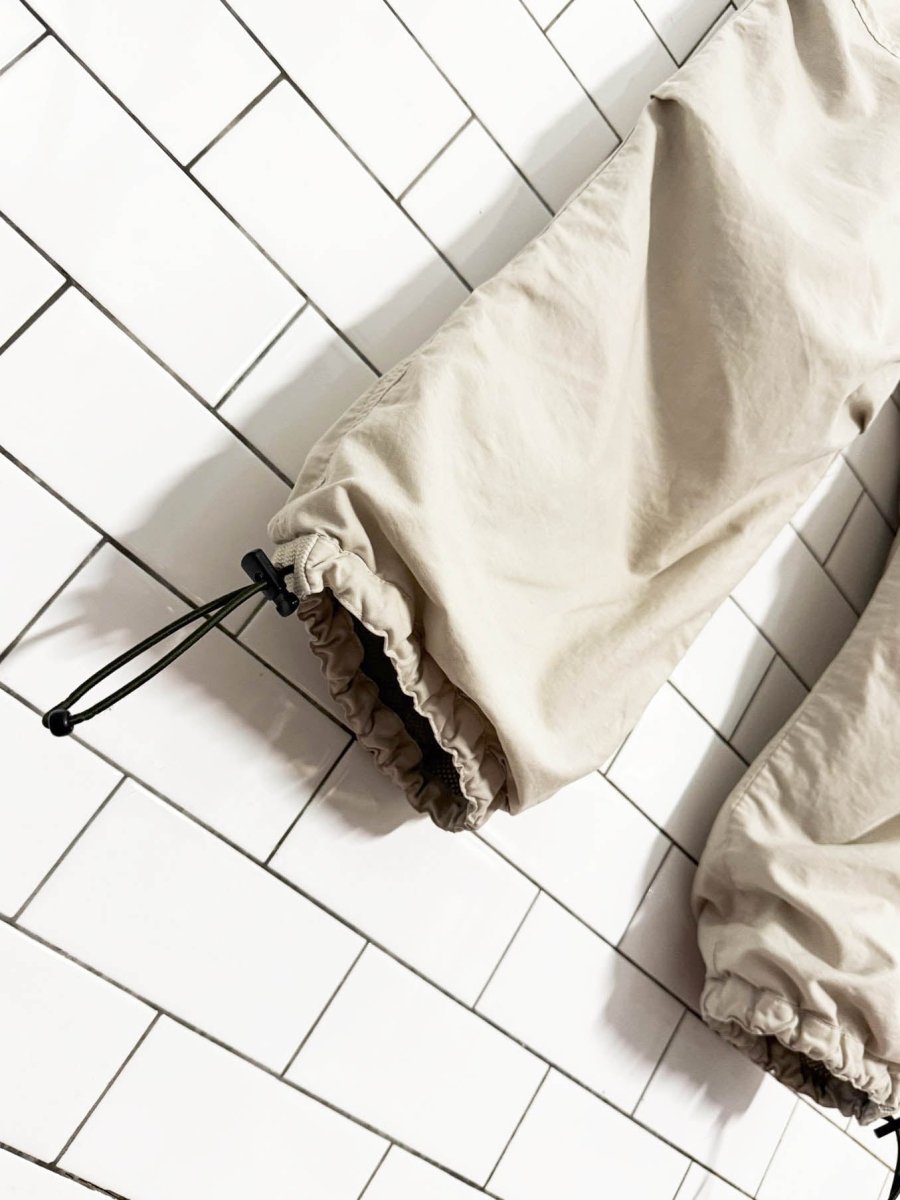 vintage nevada jeanswear drawstring waist cargo parachute pants - good market thrift store