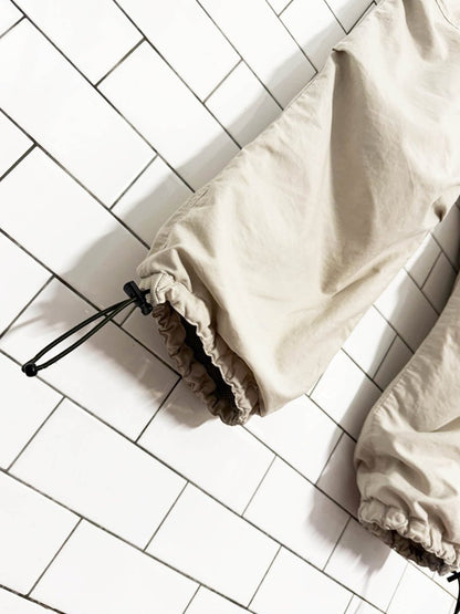 vintage nevada jeanswear drawstring waist cargo parachute pants - good market thrift store