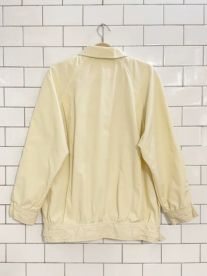 vintage niccolini butter yellow snap button bomber jacket - good market thrift store