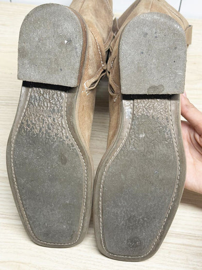 vintage nine west square toe tall suede leather boots - good market thrift store