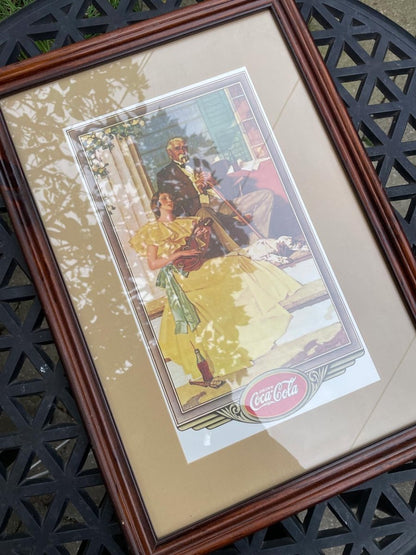 vintage norman rockwell coca - cola poster reprint - good market thrift store