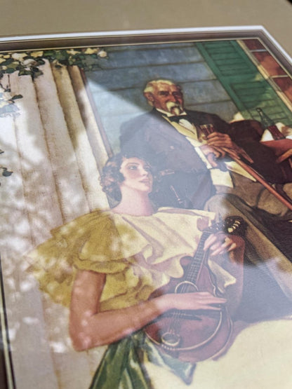 vintage norman rockwell coca - cola poster reprint - good market thrift store